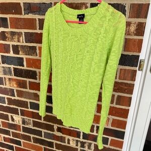 Lime green sweater